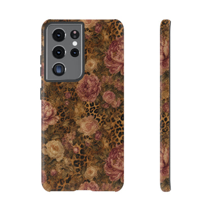 Leopard Floral Tough Case