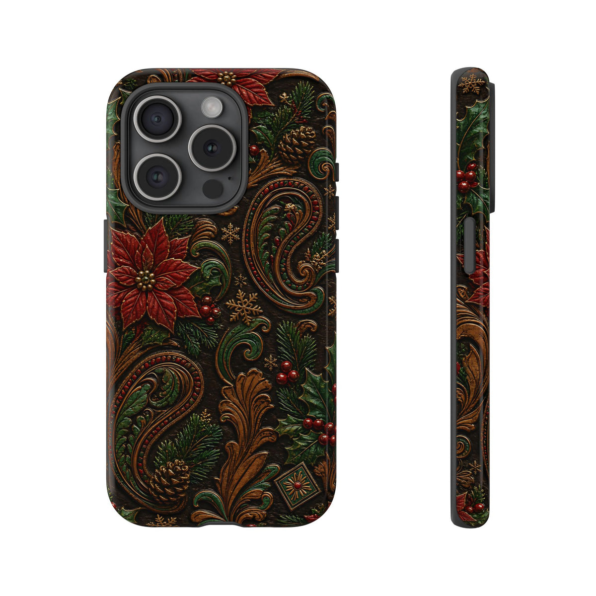 Carved Christmas Paisley Tough Case