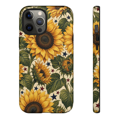 Stars And Sunflowers Tough Case