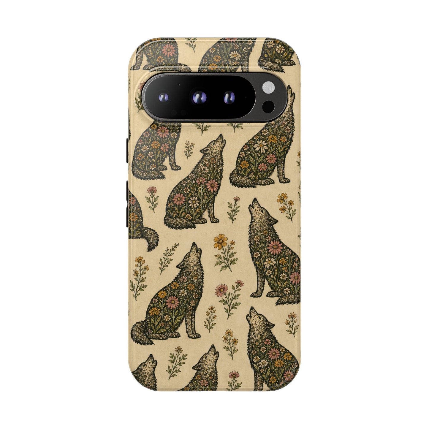 Floral Wolf Tough Case
