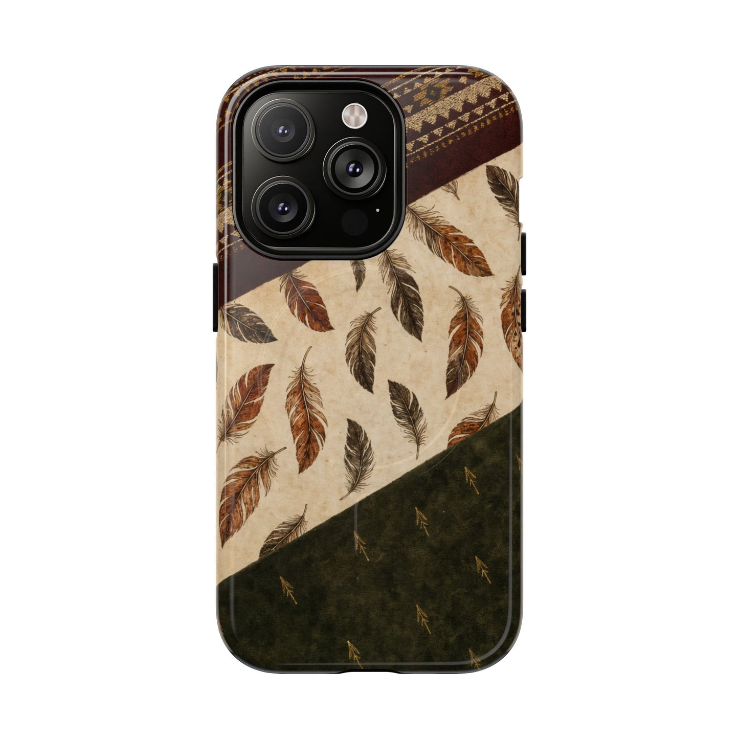 Feather Aztec Swaths Magnetic Case