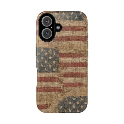 Burlap Flag Tough Case