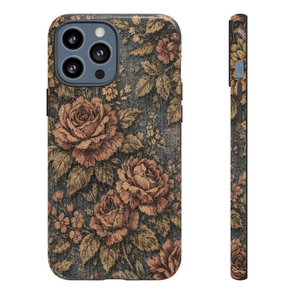 Denim Blooms Tough Case