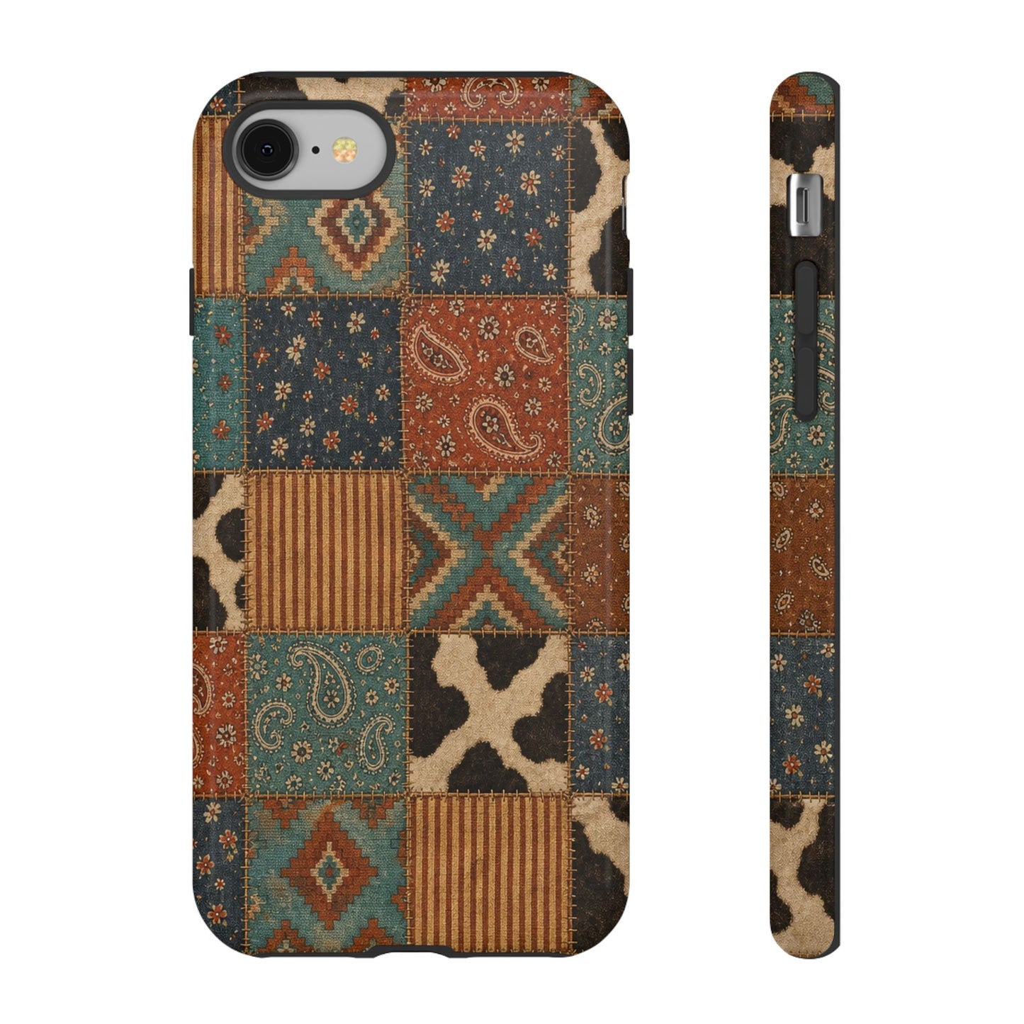Turquoise Patchwork Tough Case