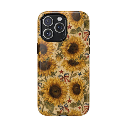 Patriotic Sunflowers Magnetic Case
