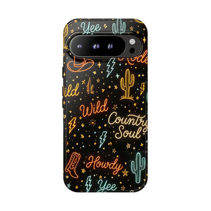 Neon Western Script Tough Case