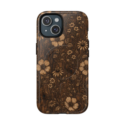 Floral Bark Magnetic Case