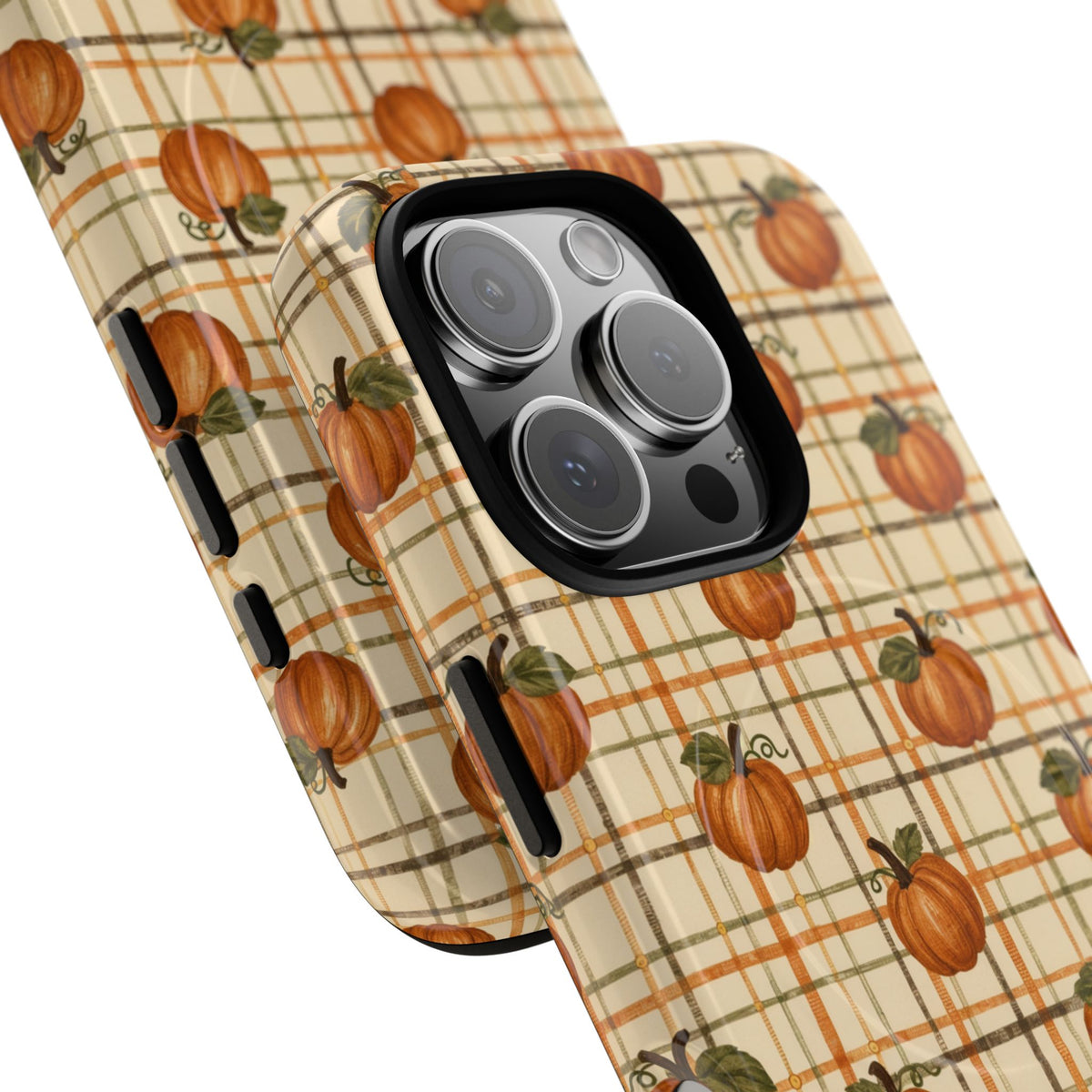 Pumpkin Tartan Magnetic Case