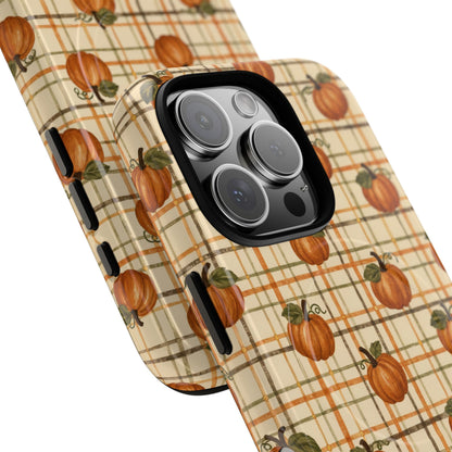 Pumpkin Tartan Magnetic Case