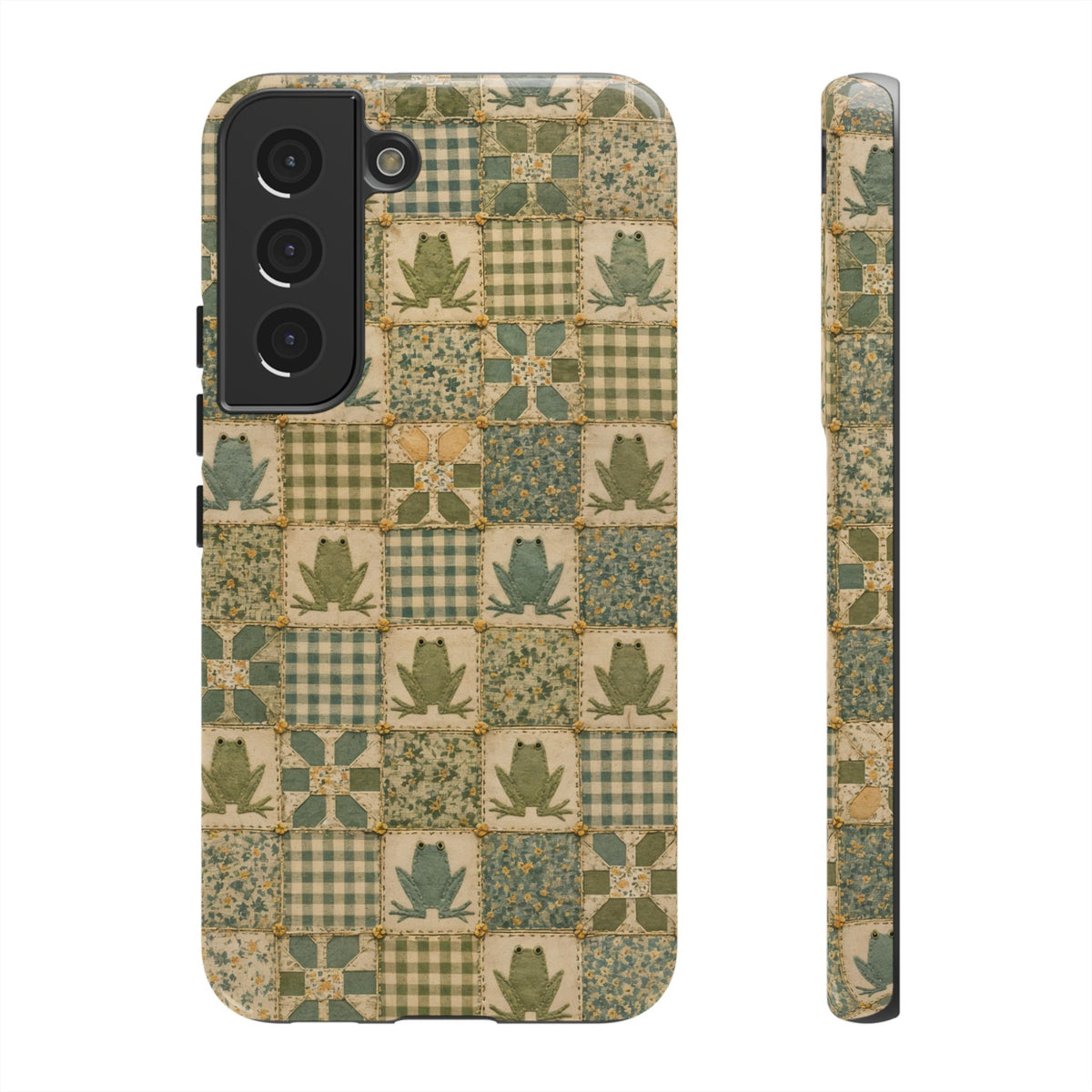 Frog Quilt Tough Case