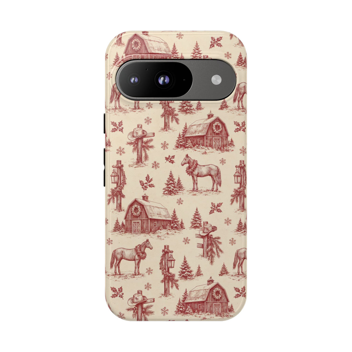 Christmas Toile Tough Case