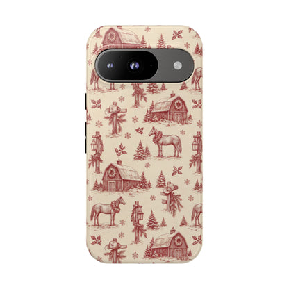 Christmas Toile Tough Case