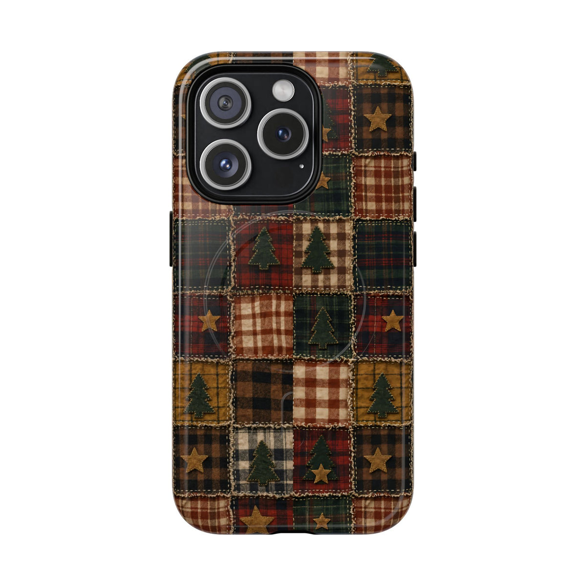 Christmas Rag Quilt Magnetic Case