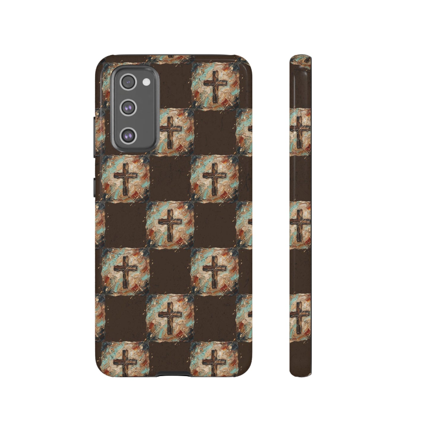 Checker Painted Cross Tough Case