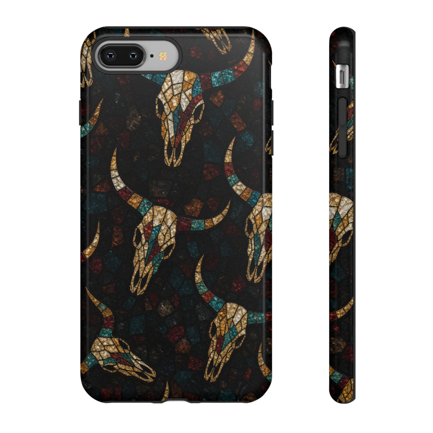 Stained Bull Skull Tough Case