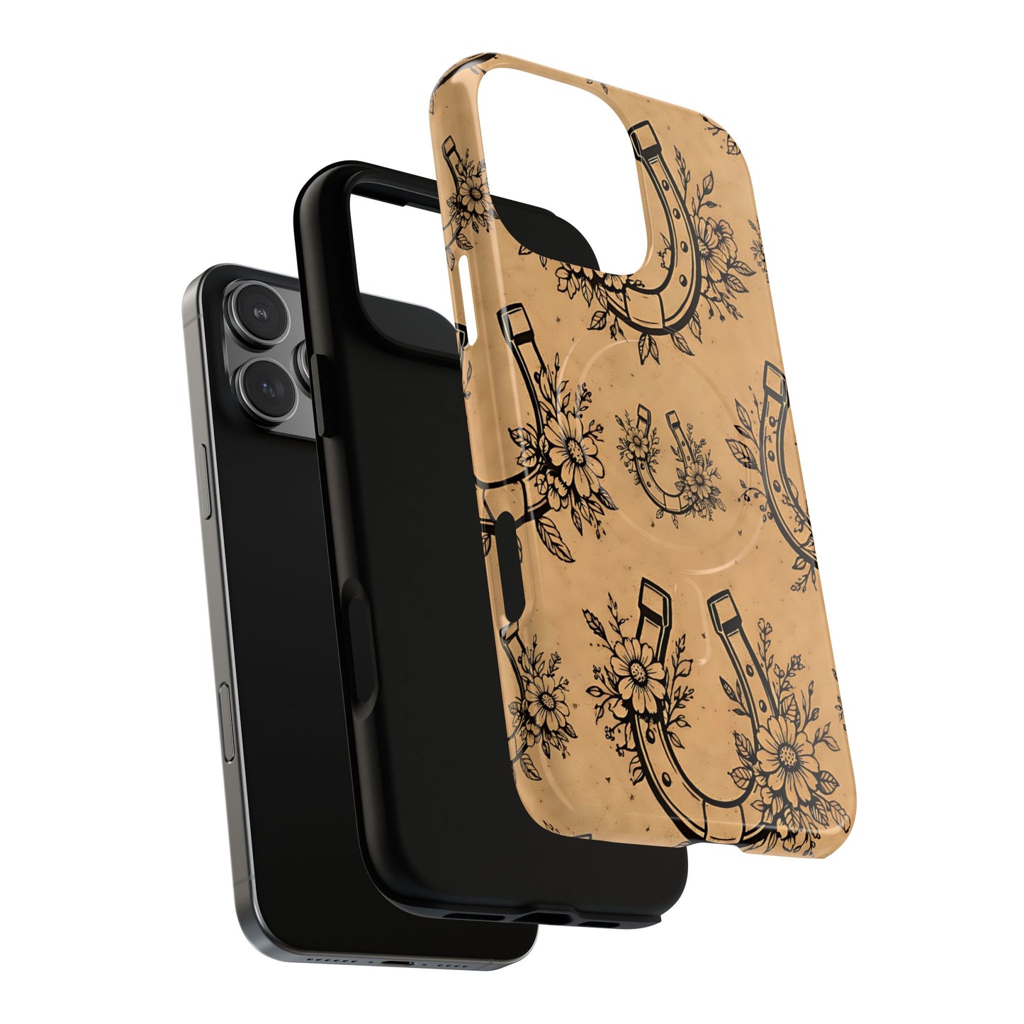 Floral Horseshoes Magnetic Case