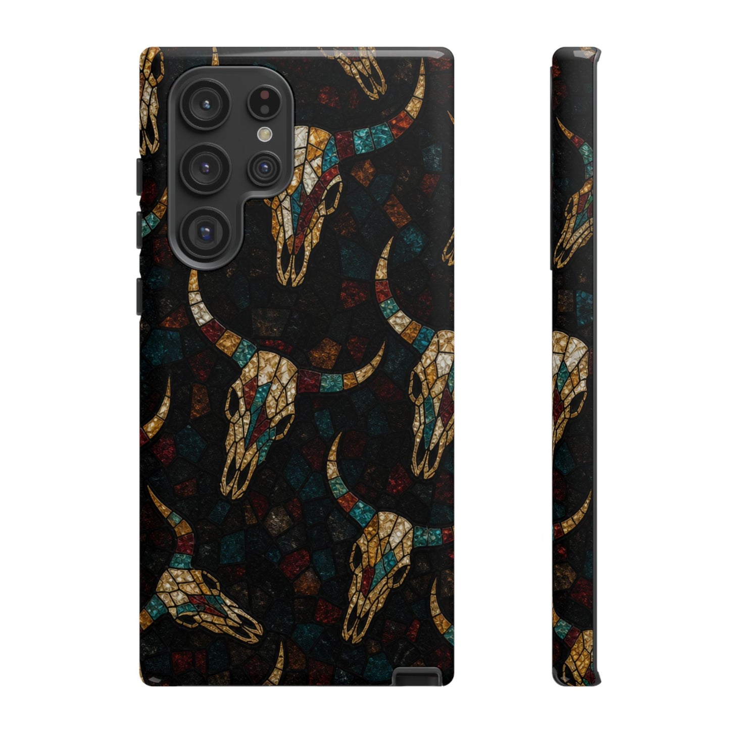 Stained Bull Skull Tough Case