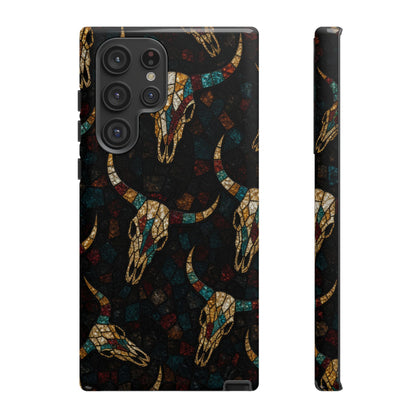 Stained Bull Skull Tough Case