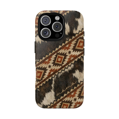 Cowhide Aztec Mama Tough Case