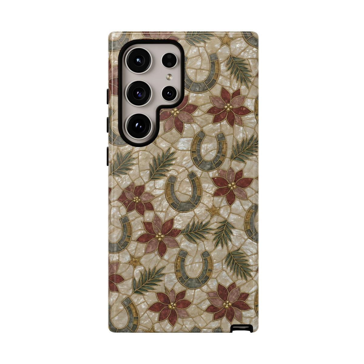 Pearl Horseshoe Poinsettia Tough Case