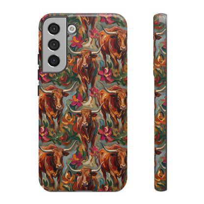 Painted Longhorns Tough Case
