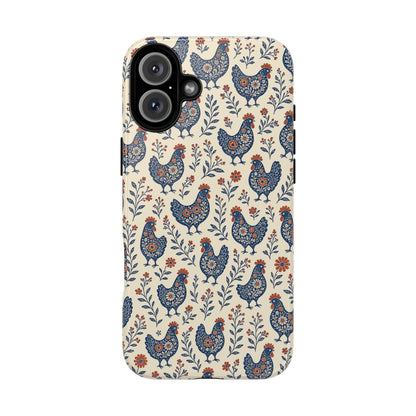 Folk Hens Tough Case