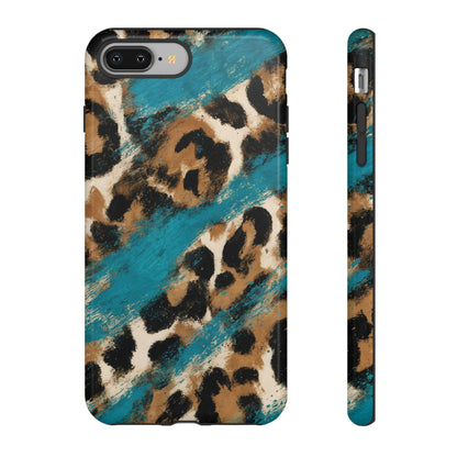 Turquoise Leopard Tough Case