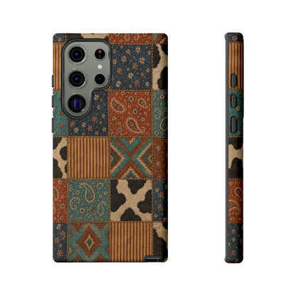 Turquoise Patchwork Tough Case