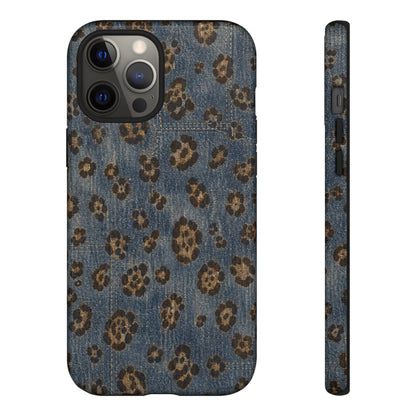 Denim Leopard Tough Case