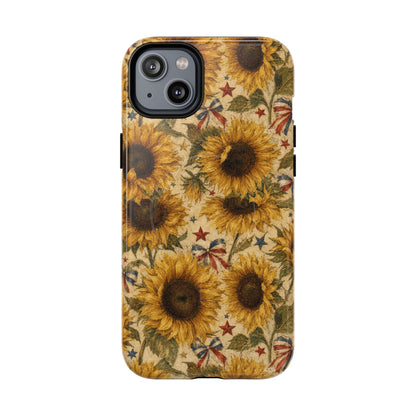 Patriotic Sunflowers Magnetic Case