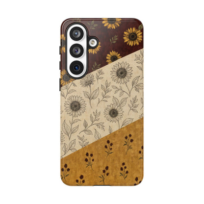 Sunflower Burgundy Swaths Tough Case