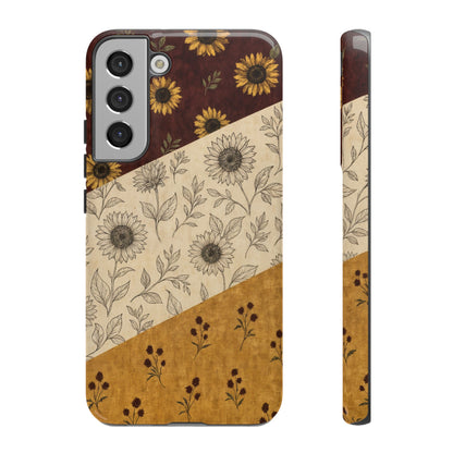 Sunflower Burgundy Swaths Tough Case