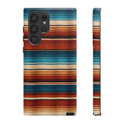 Turquoise + Orange Serape Tough Case