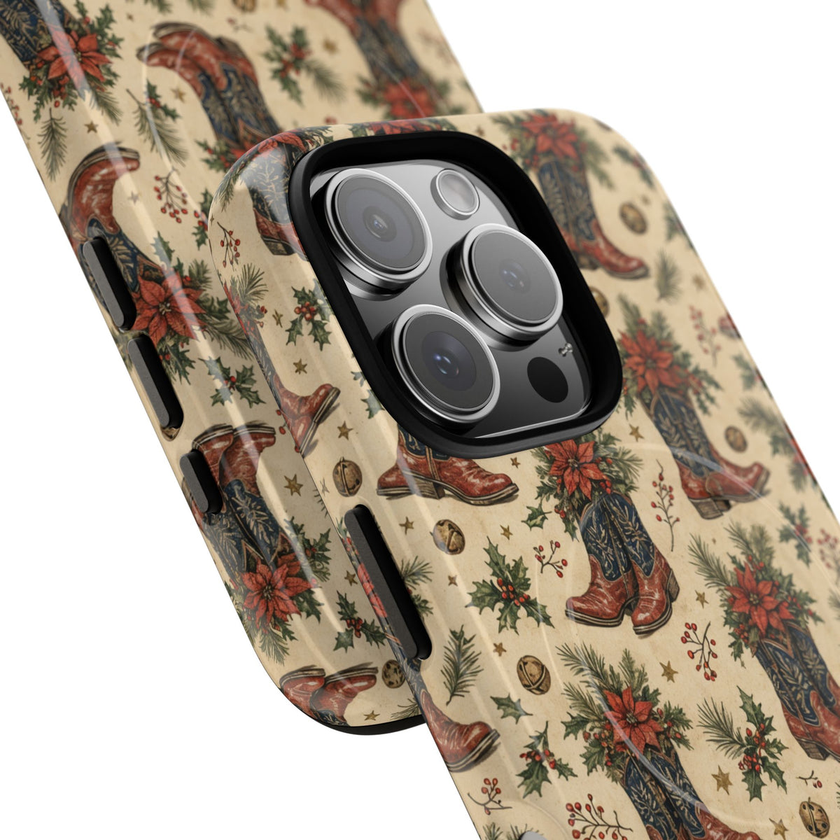 Poinsettia Boots Magnetic Case
