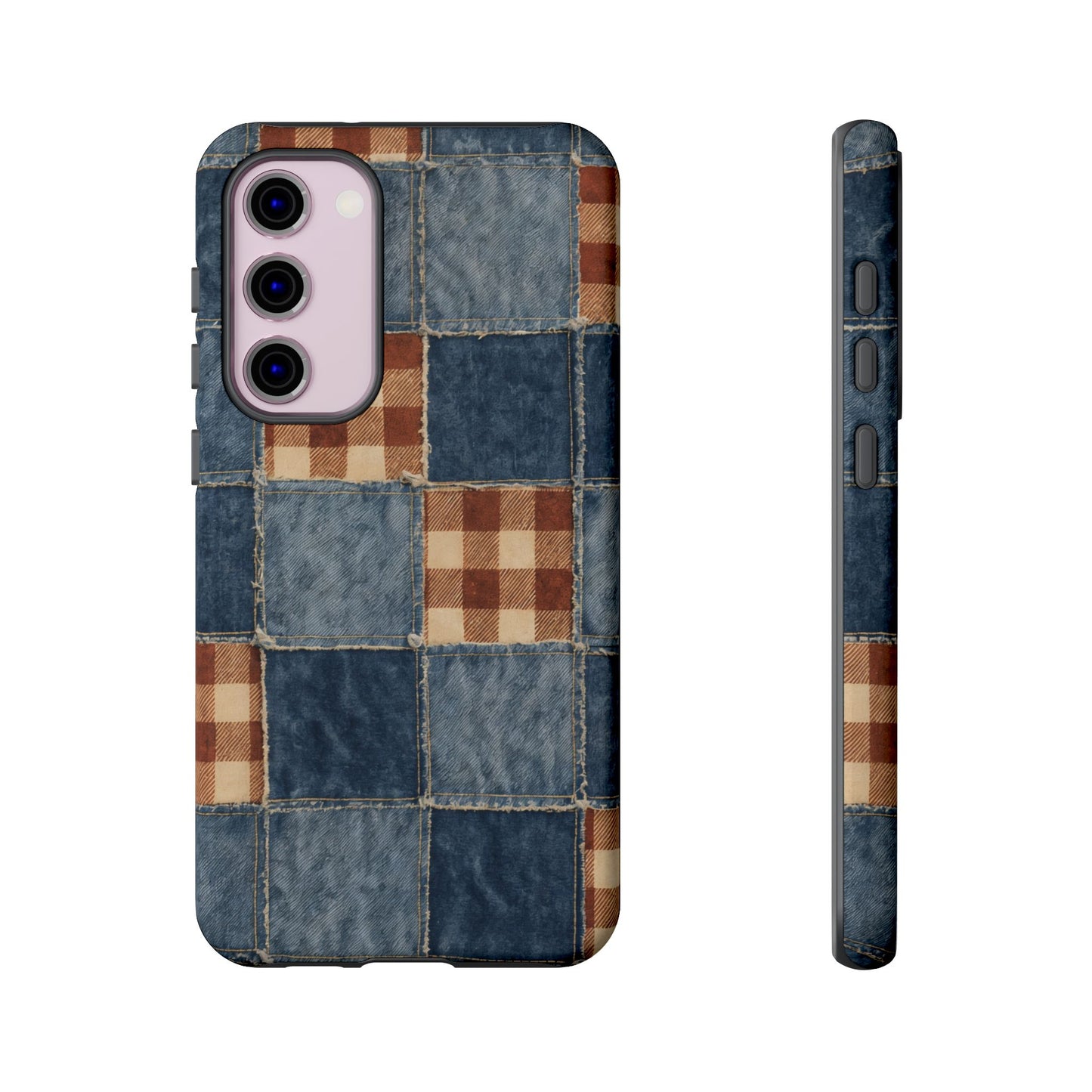 Denim Patchwork Tough Case