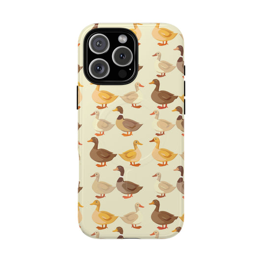 Yellow Brown Ducks Magnetic Case