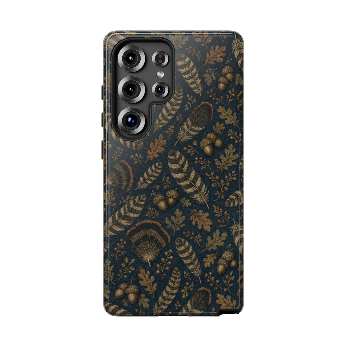 Navy Feathers Tough Case