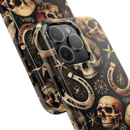 Skulls Horseshoes Dark Phone Case