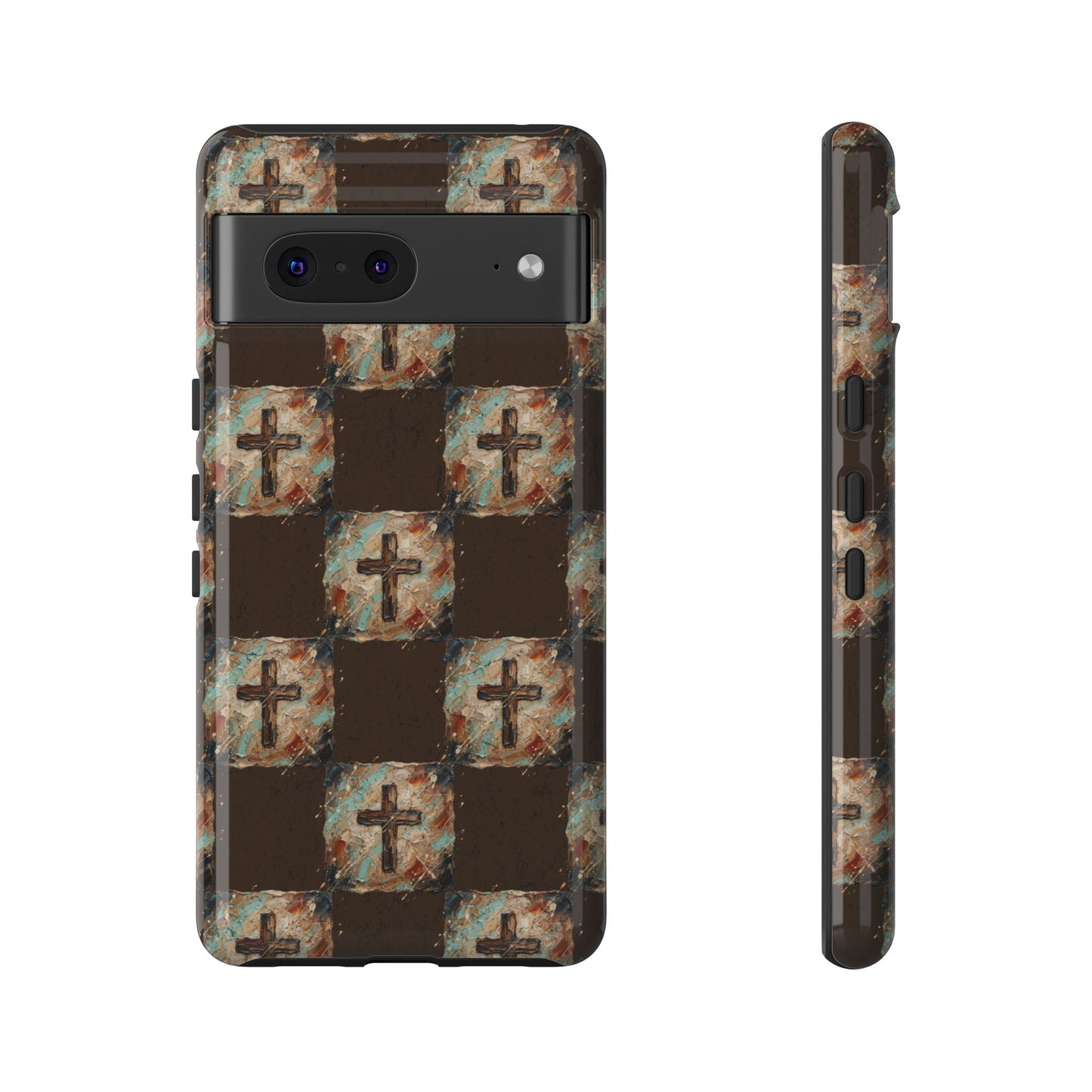 Checker Painted Cross Tough Case
