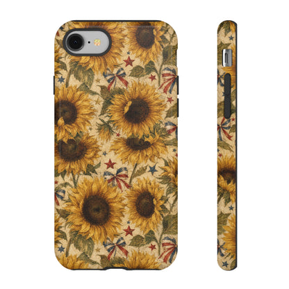 Patriotic Sunflowers Tough Case