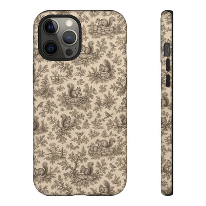 Squirrel Toile Tough Case