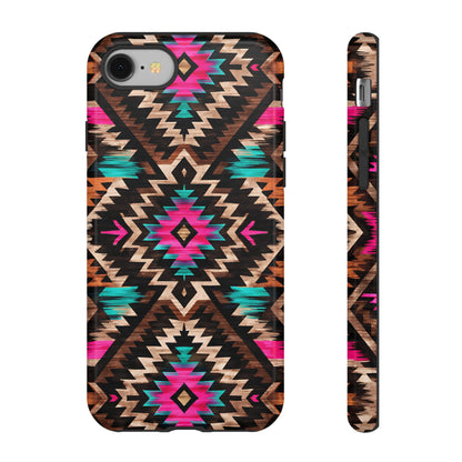 Neon Aztec Rug Tough Case