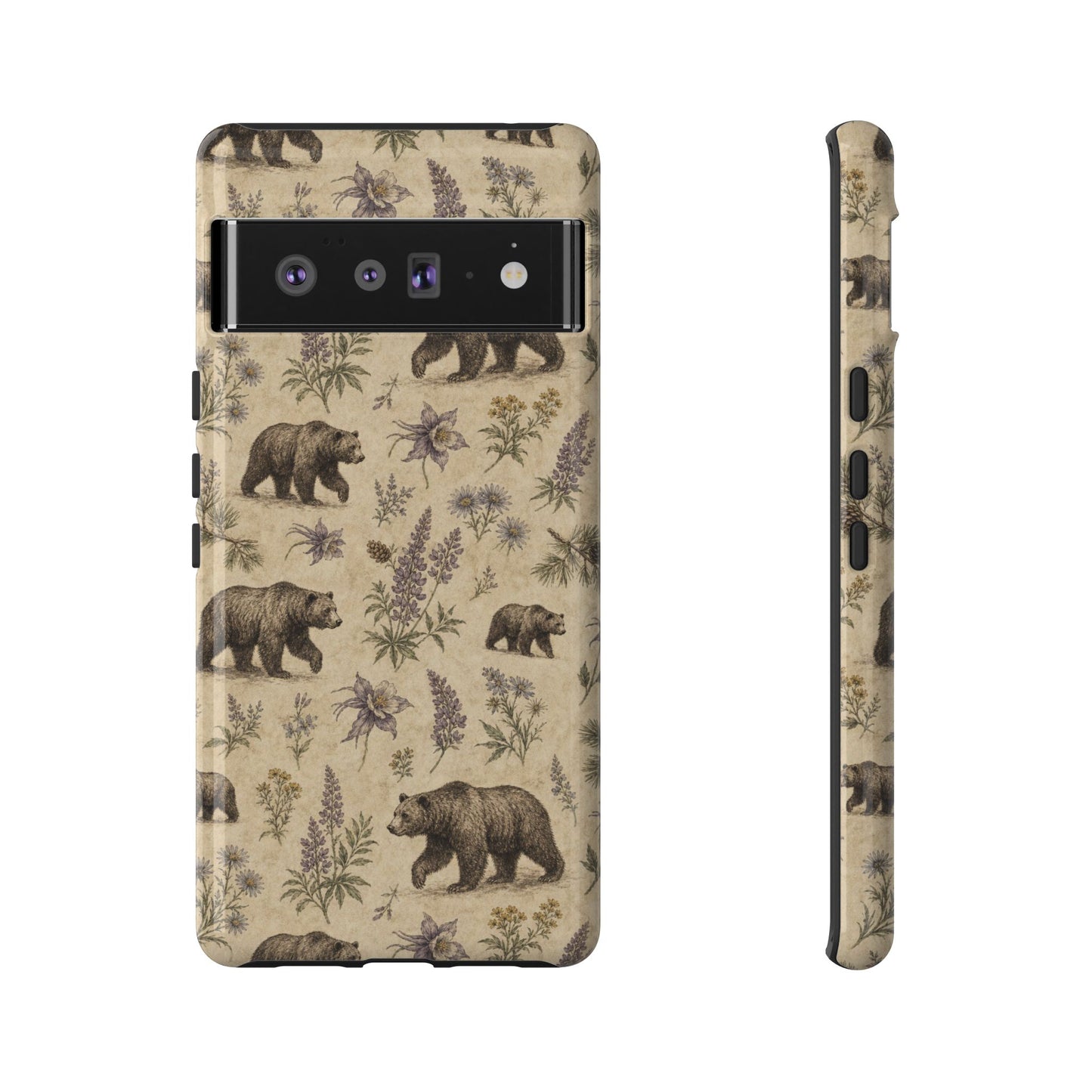 Floral Bear Tough Case