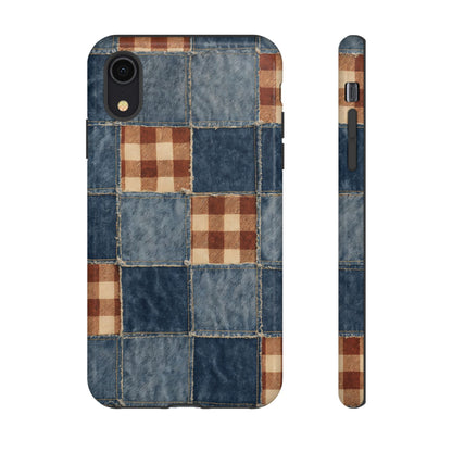 Denim Patchwork Tough Case