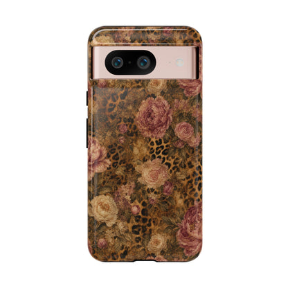 Leopard Floral Tough Case