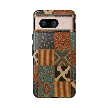 Turquoise Patchwork Tough Case