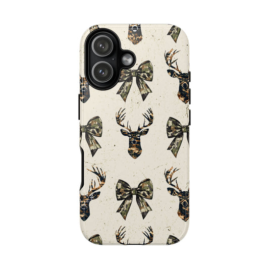Deer + Bows Tough Phone Case