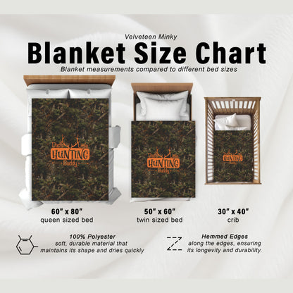 Dad's Little Hunting Buddy Camo Blanket