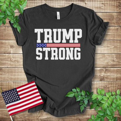 Trump Strong (flag strip) T-shirt