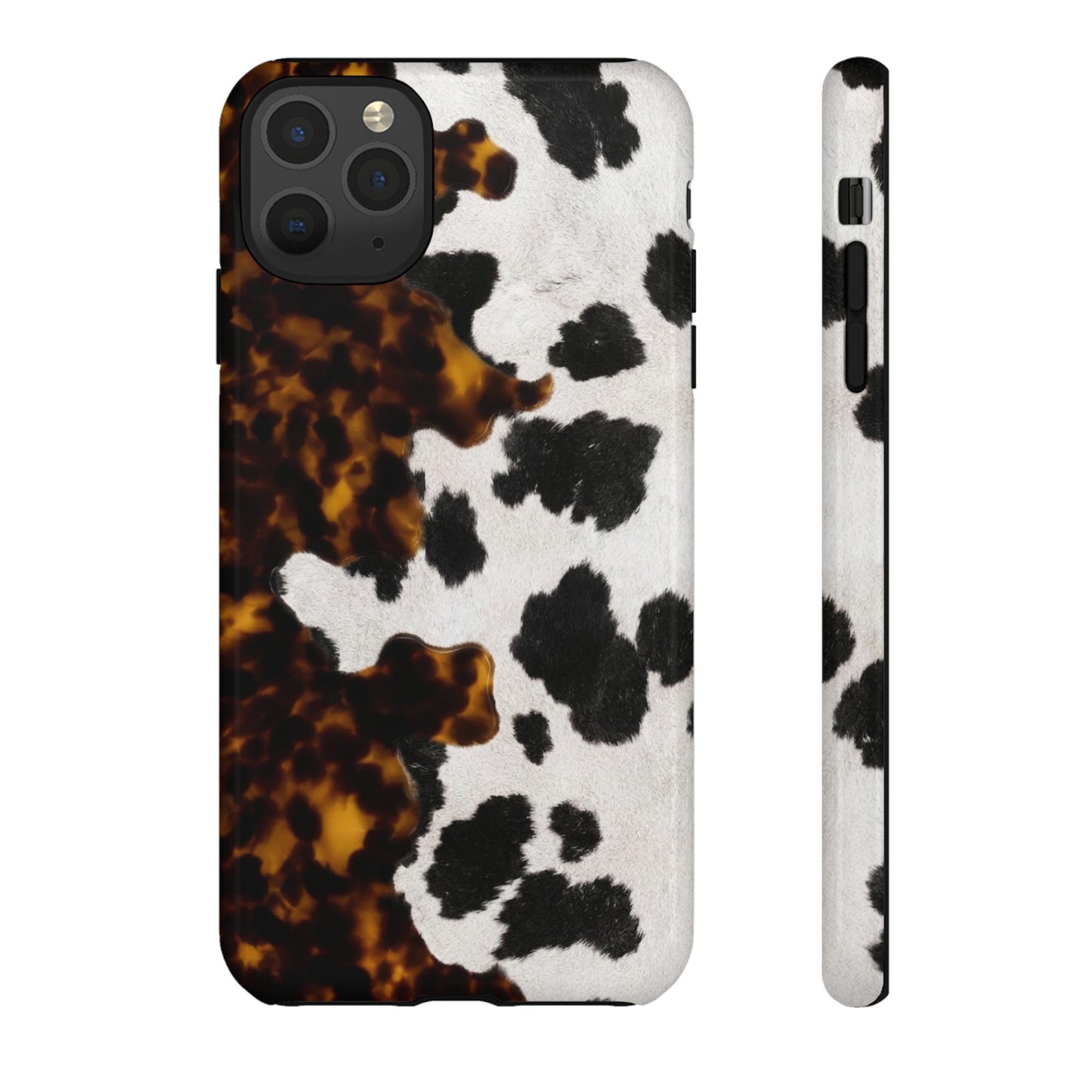 Tortoiseshell + Cowhide Tough Case